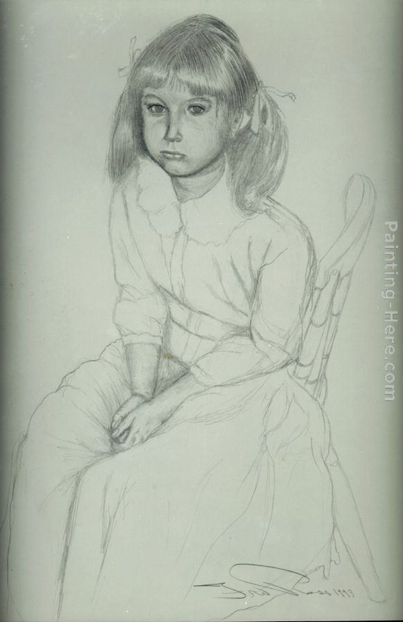 Fred Ross Artist's daughter at 10 years of age